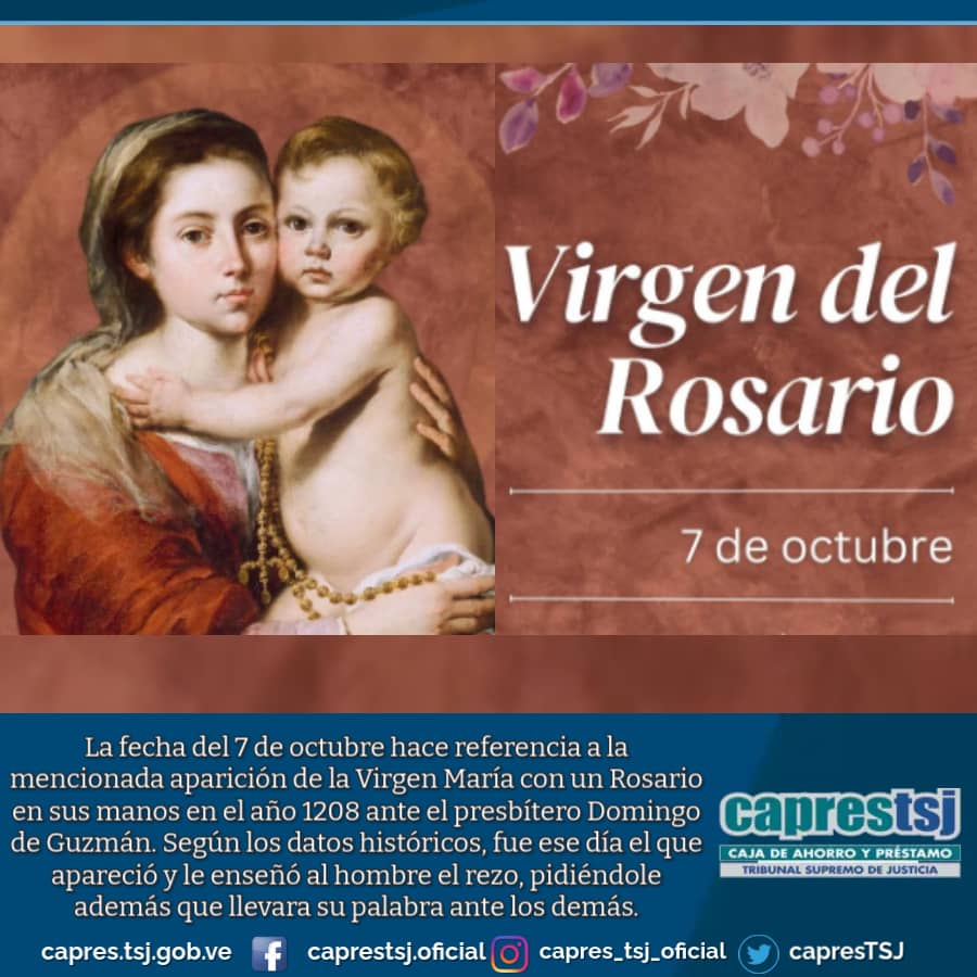 Dia de Virgen del Rosario